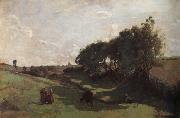 Corot Camille The vaguada oil on canvas